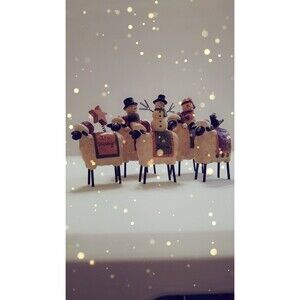 Blossom Bucket Sheep/Snowmen Retired 2009 Lot of 5 Boston Road By Barbara Lloyd